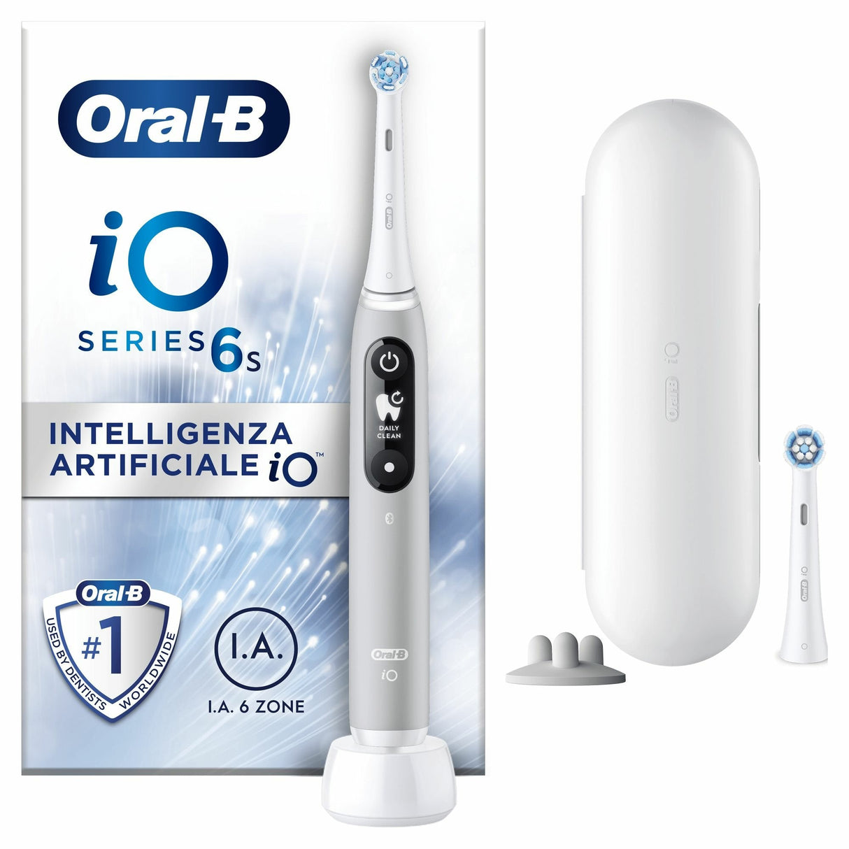 Oral-B Io6s Electric Toothbrush, Grey Opal