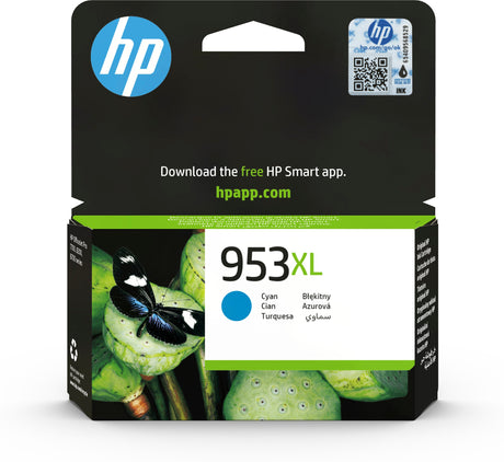 EAN 0725184104091 - HP 953XL High Yield Cyan Original Ink Cartridge cartucho de tinta 1 pieza(s) Alto rendimiento (XL) imagen 1