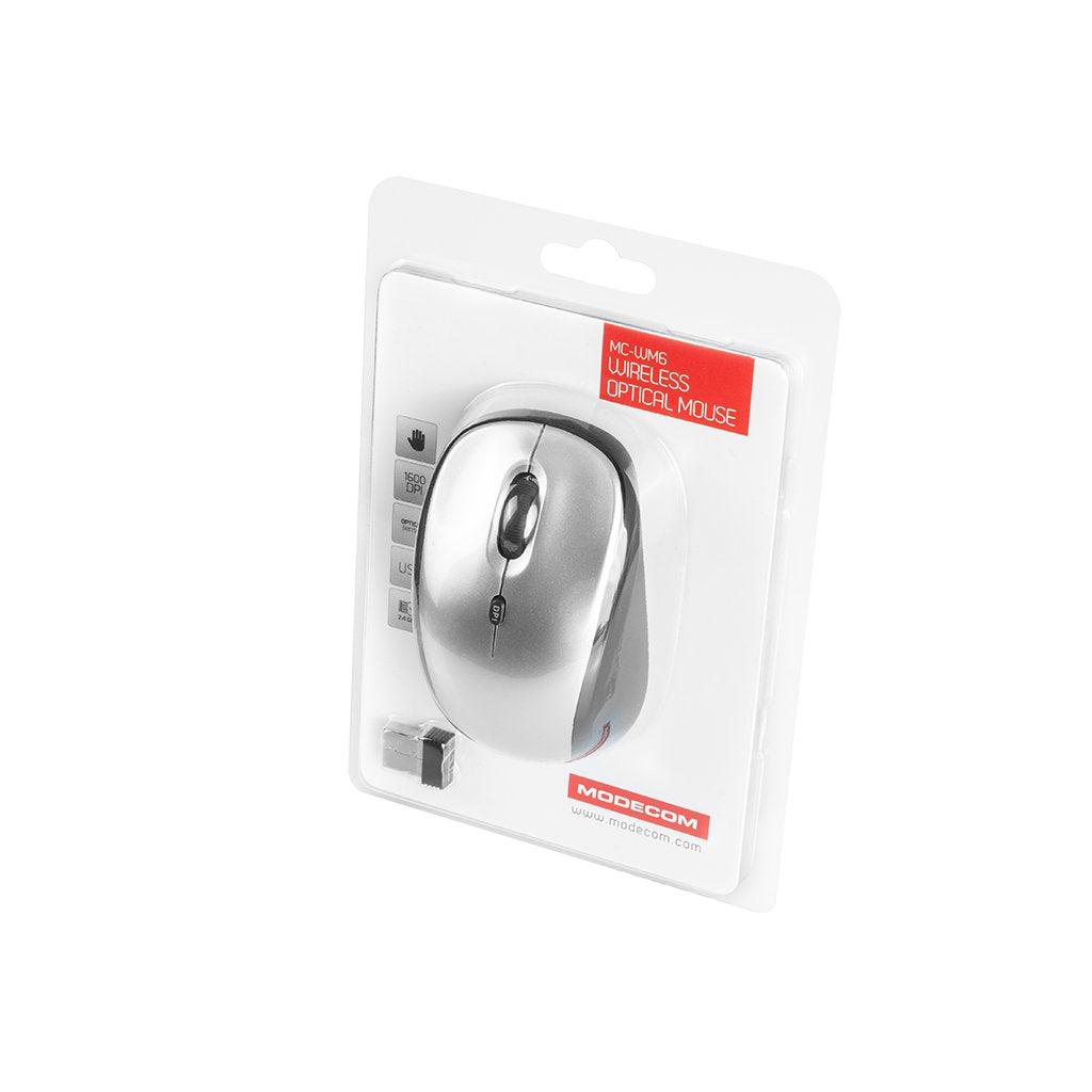 Modecom Mc-Wm6 Raton Rf Inalámbrico Óptico 1600 Dpi Ambidiestro