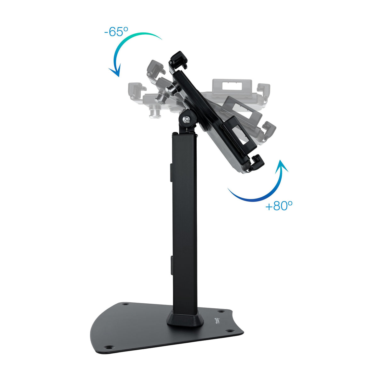 Tooq Soporte De Sobremesa Profesional Ajustable Para Tablet De Entre 7.9? A 10.5? - Incluye Candado Antirrobo -