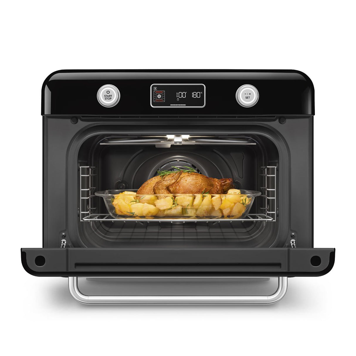 EAN 8017709333850 - Smeg COF01BLEU horno de vapor Pequeño Negro Botones, Giratorio imagen 9