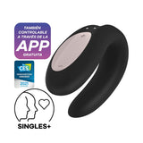 Satisfyer - Double Joy Con App Oro Negro