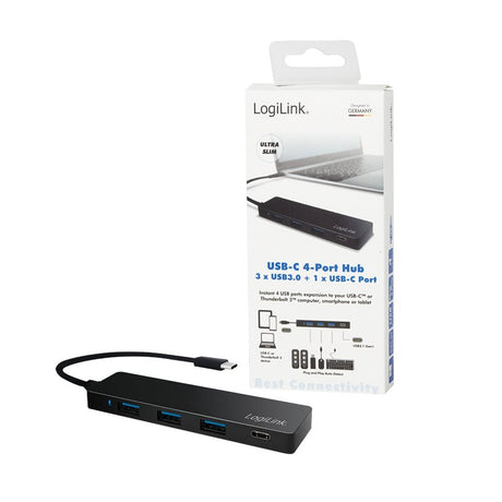 EAN 4052792048667 - LogiLink UA0311 hub de interfaz USB 3.2 Gen 1 (3.1 Gen 1) Type-C 5000 Mbit/s Negro imagen 5