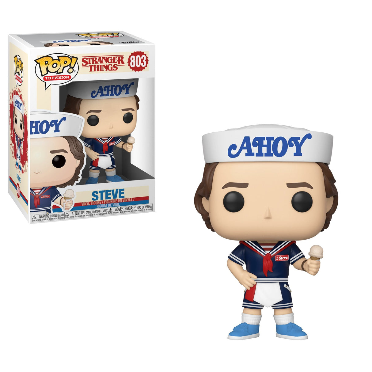 Figura Pop Stranger Things 3 Steve With Hat And Ice Cream