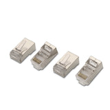 Aisens Pack De 10 Conectores Rj45 8 Hilos Ftp Cat.5e Awg24 - Plata