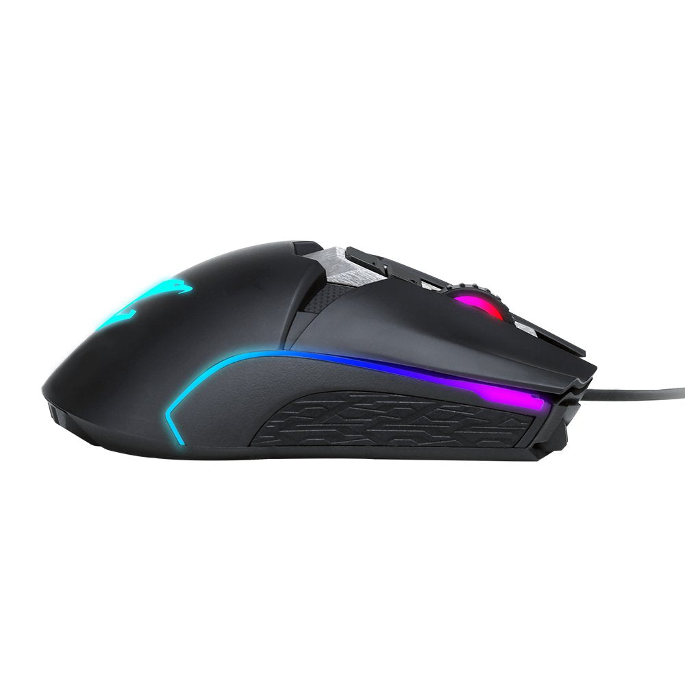 Gigabyte / Ratón Óptico Aorus / M5 / 16000 Dpi / Mano Derecha / Gm-Aorus M5 Gigabyte Aorus M5, Mano Derecha, Óptico, Usb, 16000 Dpi, Negro