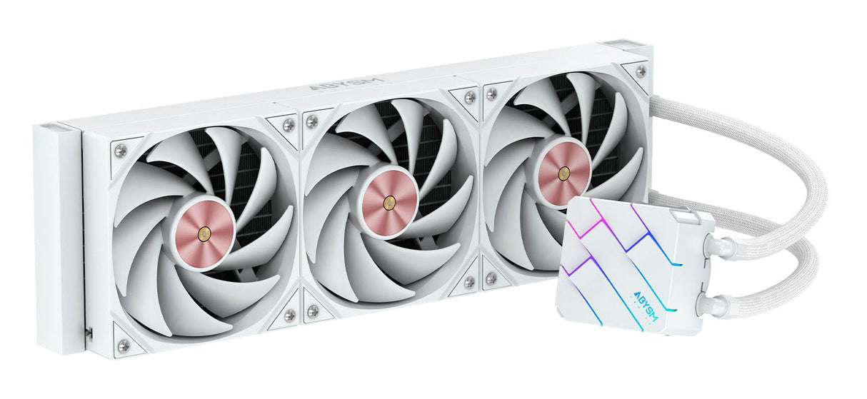 Abysm Oceanic Tide 360 Argb Kit De Refrigeracion Liquida - 3 Ventiladores De 120mm - Iluminacion Argb - Bomba 2500rpm -