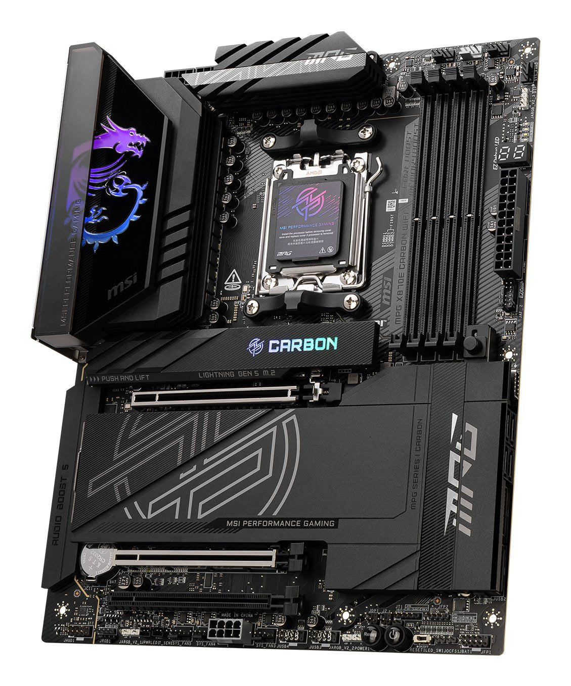 EAN 4711377253536 - MSI MPG X870E CARBON WIFI placa base AMD X870E Zócalo AM5 ATX imagen 3
