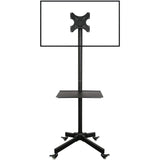 Techly Ica-Tr20 Soporte De Pie Para Pantalla Plana 94 Cm (37") Soporte De Suelo Con Ruedas Para Pantalla Plana Negro