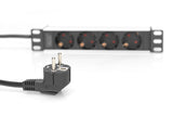EAN 4016032474777 - Digitus DN-95418 unidad de distribución de energía (PDU) 4 salidas AC 0U/1U Negro imagen 5