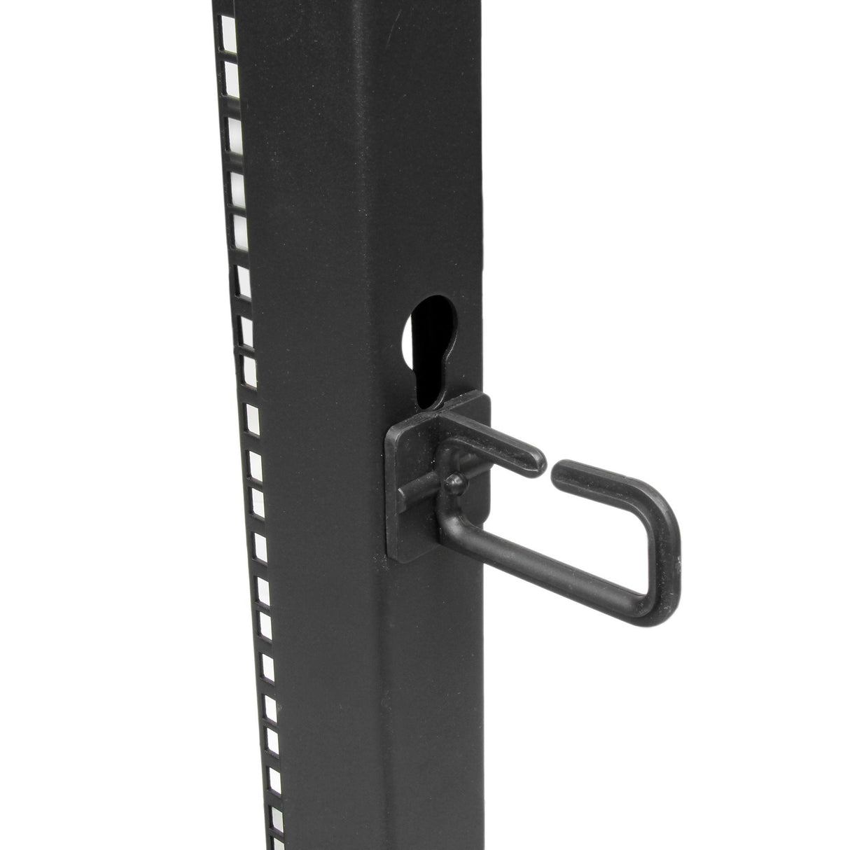 EAN 65030886833 - StarTech.com 4POSTRACK18U armario rack Rack o bastidor independiente Negro imagen 3