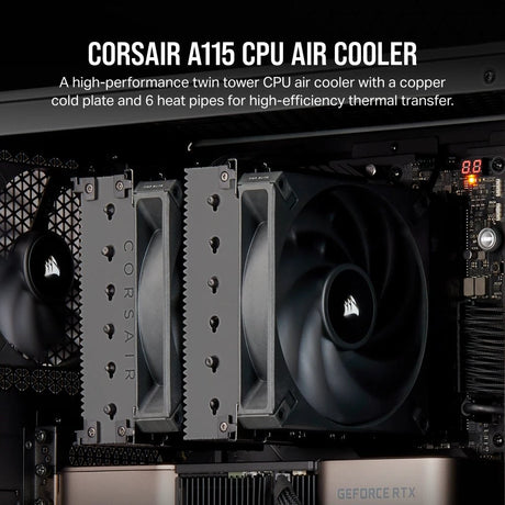 EAN 0840006692843 - Corsair AF ELITE A115 Procesador Refrigerador de aire 14 cm Negro 1 pieza(s) imagen 2