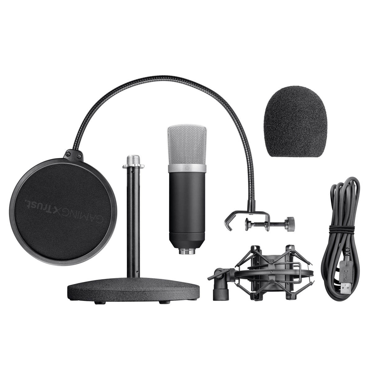 Trust Gxt 252 Emita Micrófono Cardiode Para Streaming/Estudio