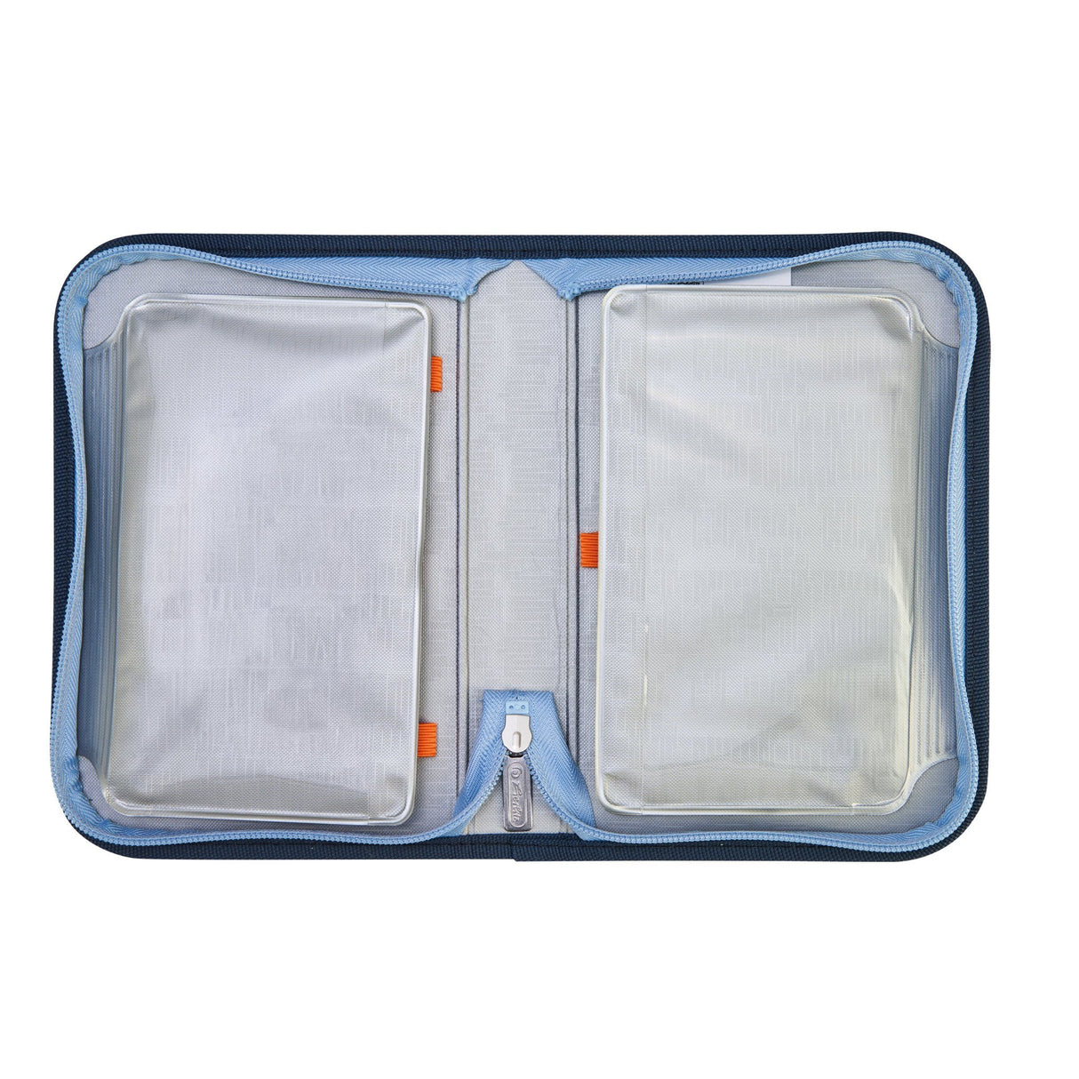 Herlitz Loop Plus Techmech Juego De Mochila Escolar Niño Poliéster Azul, Naranja