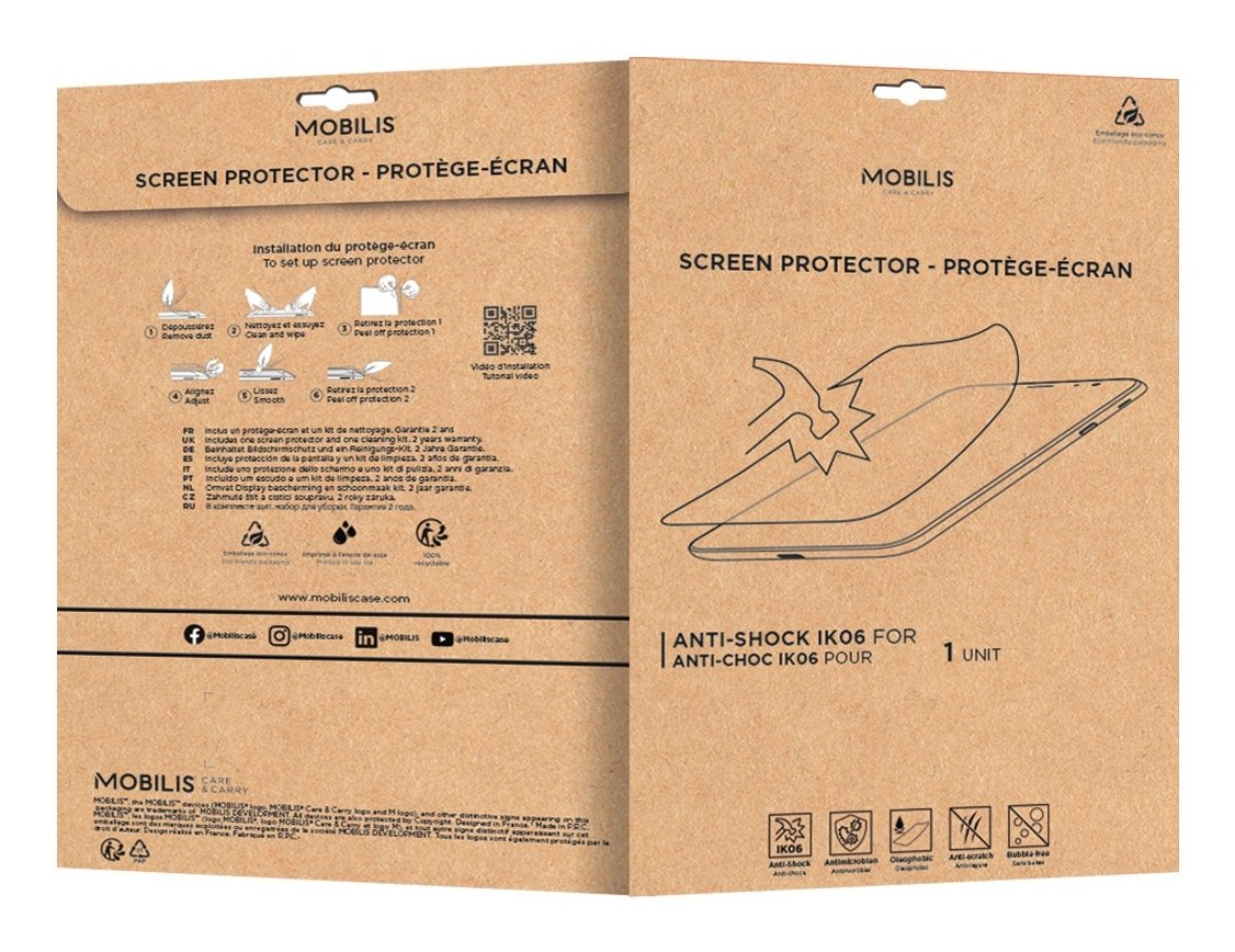 Mobilis Screen Protect Anti-Shock Ik06 Clear For Surface