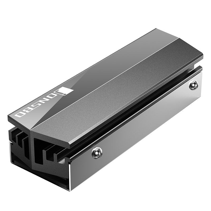 Jonsbo M.2 Grey Sistema De Refrigeración Para Ordenador Unidad De Estado Sólido Disipador Térmico/Radiador Negro, Gris 1 Pieza(S)