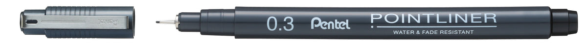 Pentel Pointliner Fineliner Negro 0.3 Mm