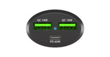 Cargador Coche Natec Coney 2xusb, 1xusb-C Qc3.0, Pd 3.0 48w Negro