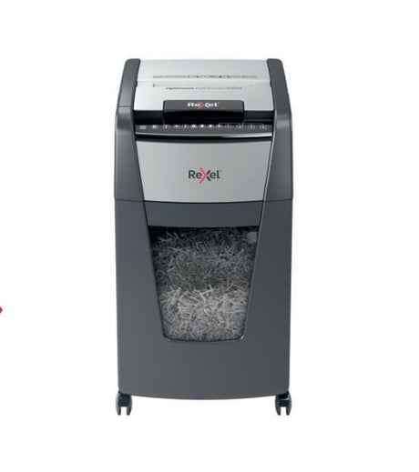 EAN 5028252613934 - Rexel Optimum Auto+ 300X triturador de papel Microcorte Negro, Gris imagen 1