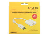 EAN 4043619626007 - DeLOCK 62600 adaptador de cable de vídeo 0,2 m DisplayPort DVI-I Blanco imagen 1