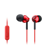 Sony Mdr-Ex110ap Rojos Auriculares De Boton De DiseãO Y Alta Calidad