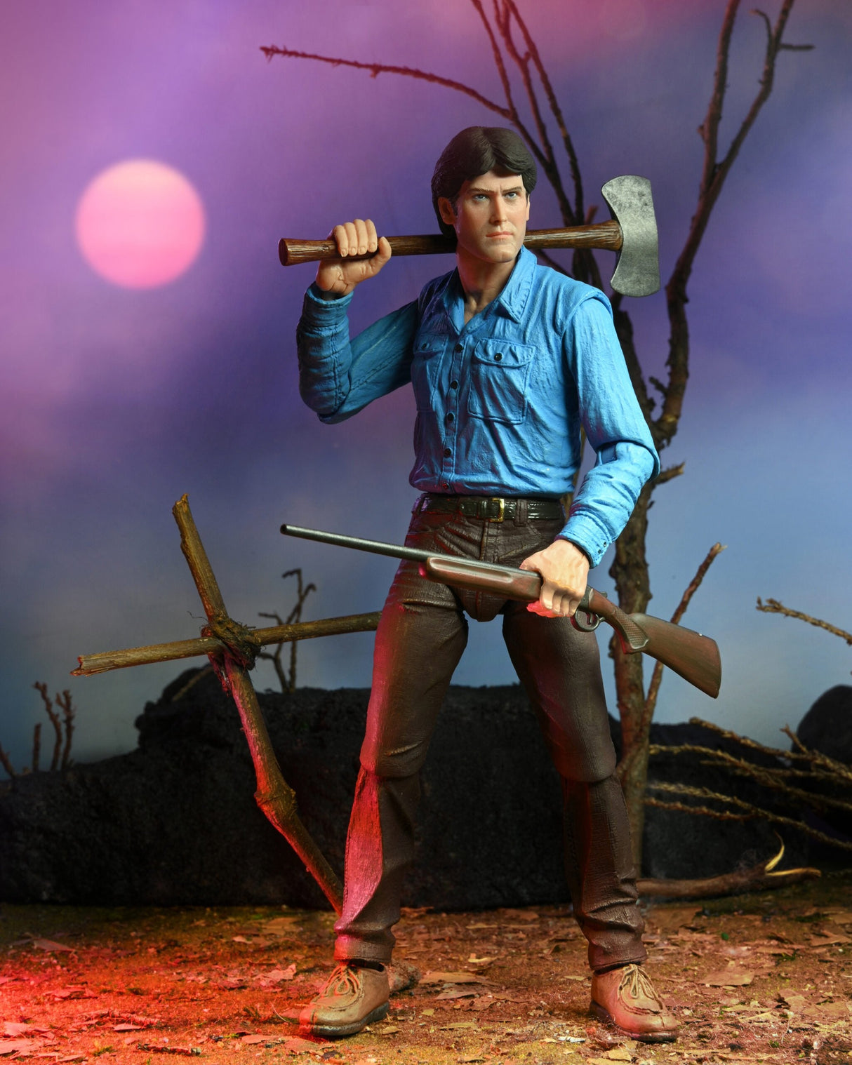Figura Neca Evil Dead Scale Ultimate Ash 40 Aniversario 18 Cm