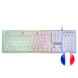 Mars Gaming Mk220 Teclado Gaming - Tecnologia H-Mech - Iluminacion Frgb Rainbow Halo - Panel De Aluminio - Alta