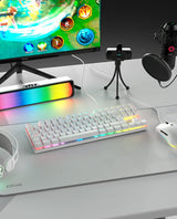 Pack Krom 4 En 1 Rgb Klass Gaming Combo Blanco