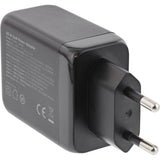 Inline® Usb Pd Power Supply, Gan Charger, 3-Port, Dual Usb-C + Usb-A, 65w, Black