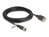 Delock M12 Cable D-Kodiert 4 Pin Hembra A Rj45 Hembra Cat.5e Ftp 5 M Negro