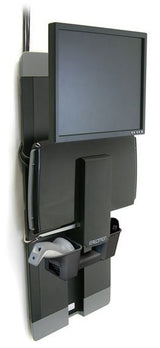 Ergotron Kit De Fijación (Montaje En Pared, Tastaturarm, Handgelenkkissen, Maushalterung, Vertical Verstellschiene) - Para Lcd-Display / Equipo De Pc - Patientenzimmer - Acero - Negro -