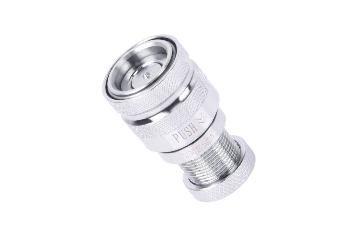 Raccord Autobloquant Alphacool Eiszapfen Quick Coupling Hembra G1/4 (Plateado)