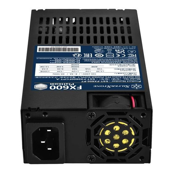 Fuente De Alimentación Para  Silverstone Sst-Fx600-Pt Negra, 2x Pcie, 600 Vatios Sst-Fx600-Pt