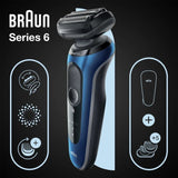 Braun Series 6 61-B1500s Máquina De Afeitar De Láminas Recortadora Azul