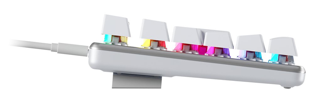 Teclado Español Newskill Gaming Ns-Kb-Serikev2-Tkl-Ivo  Usb Qwerty  Blanco