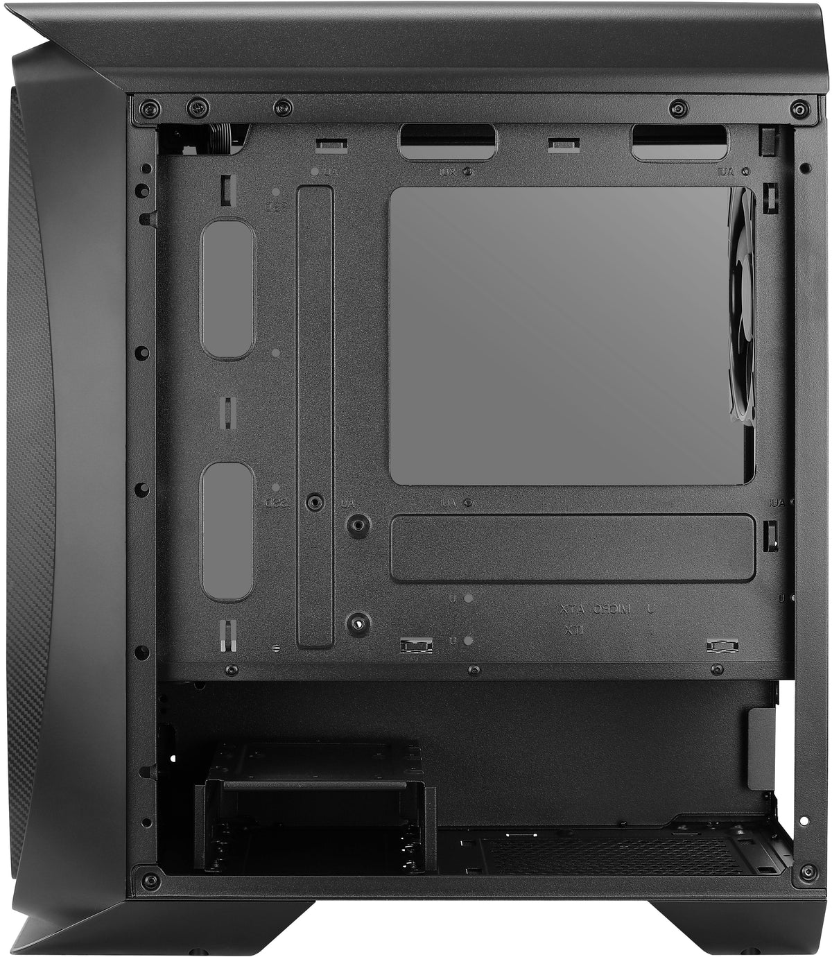 Caja Pc Aerocool Aero One Mini Eclipse Black 2*Usb 3.0 Hd Audio+Mic  Soporta Refrigeración Líquida Micro Atx/ Mini Itx