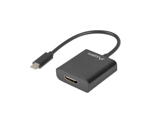 Adaptador Lanberg Ad-Uc-Hd-01 Usb Tipo-C Macho A Hdmi Hembra Resolución Hasta 1920*1200 15cm Longitud