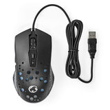 Nedis Ratn Gaming Cable1,5m Dpi Ajustable Botones: 7 Programables Diestro Rgb