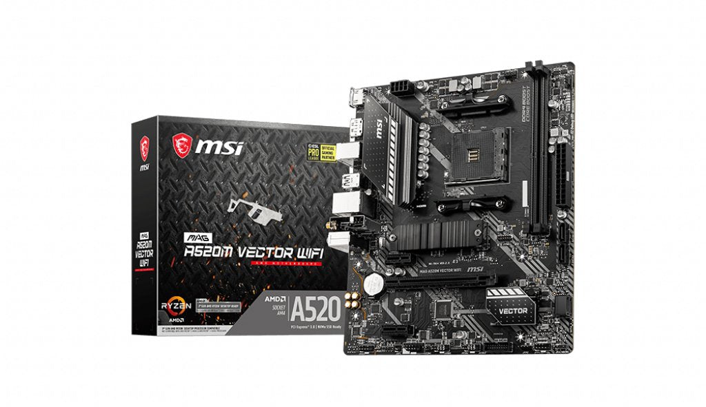 Placa Base Msi A520m Vector Wifi Am4 Matx 2xddr4