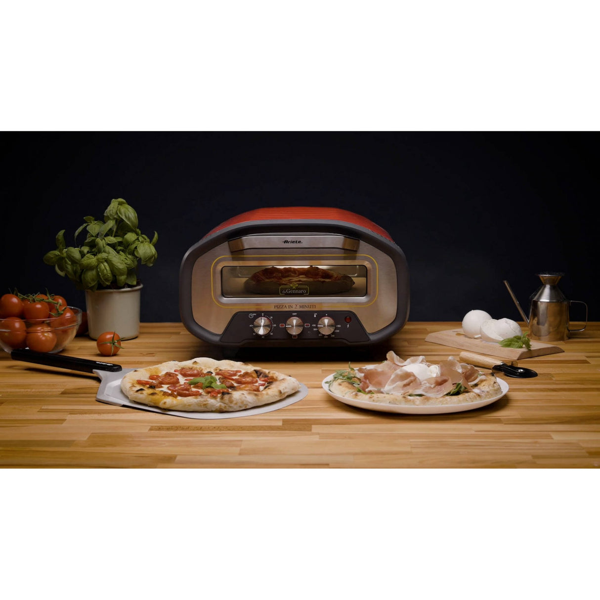 EAN 8003705124325 - Ariete 3901/00 fabricante de pizza y hornos 1 Pizza(s) 2200 W Rojo imagen 10
