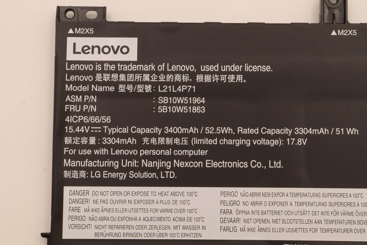 EAN 5715063100509 - Lenovo 5B10W51863 refacción para laptop Batería imagen 4