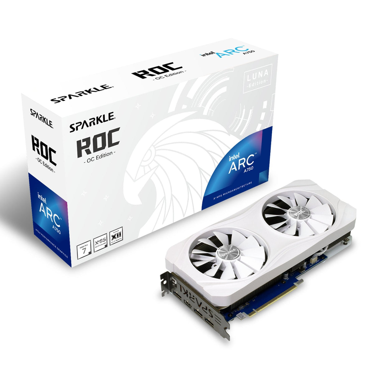 Tarjeta Gráfica Sparkle Intel Arc A750 Roc Luna Oc 8gb Gddr6