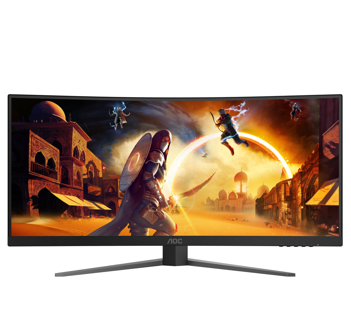 Monitor Aoc 34" Cu34g4 21:09 Hdmi+Dp Negro Red
