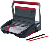 Gbc Combbind Cb25, Kamm-Bindegerät, Manuell, 390 Hojas, Negro, Rojo