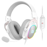 Redragon Zeus X Auricular Gaming Rgb Virtual 7.1 Usb Micrófono Blanco