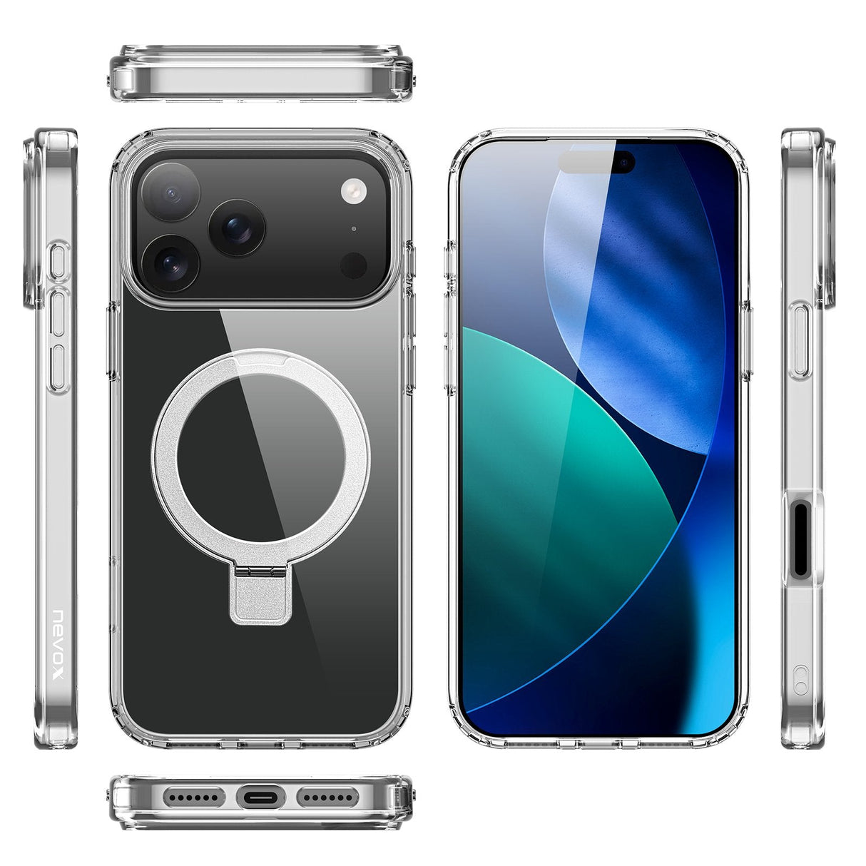 Nevox Styleshell Shockflex Iphone 17 Pro Kompatibel A Magsafe , Transparente