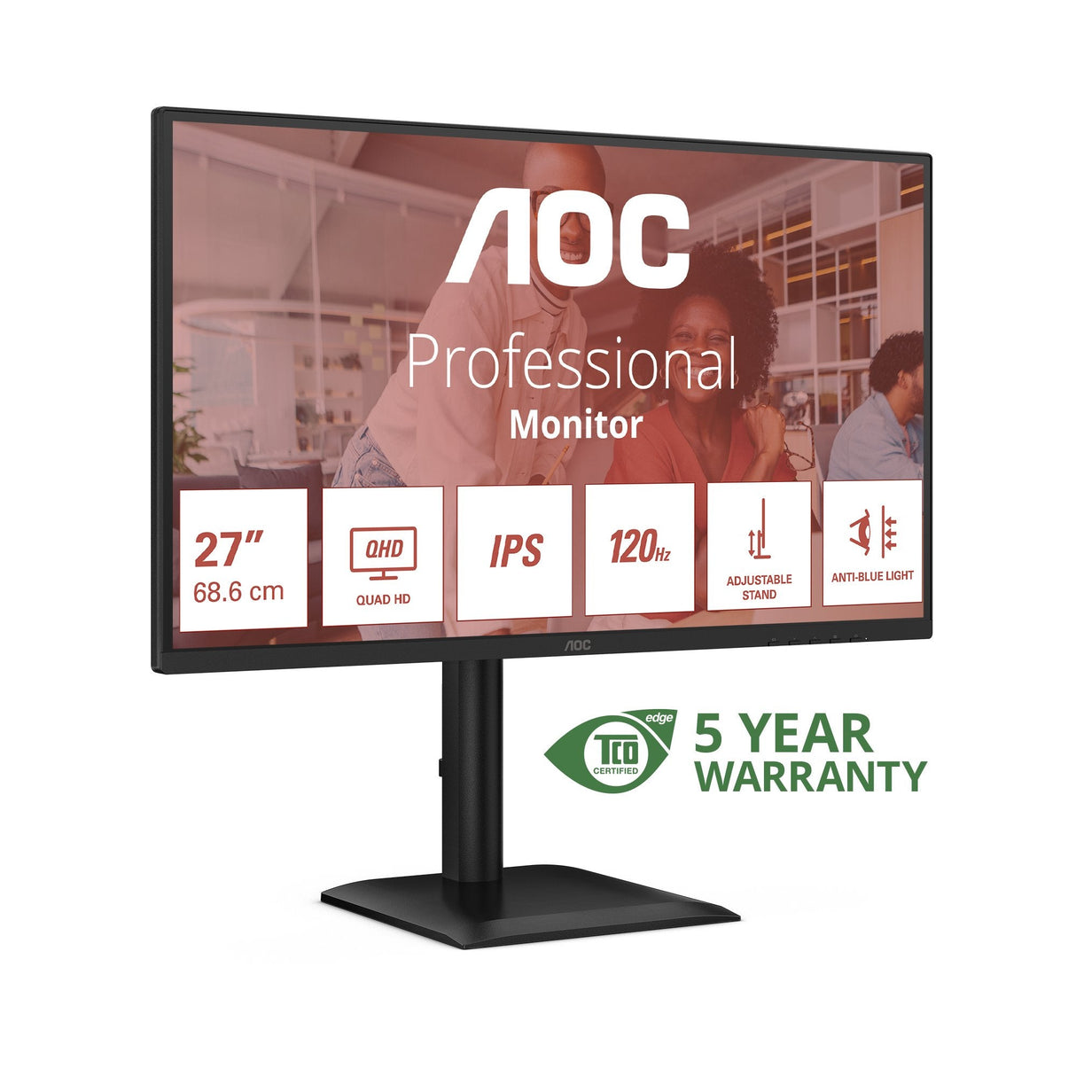 Aoc 68,6cm 27" Q27e4u 16:09 Hdmi+Dp+Usb Negro