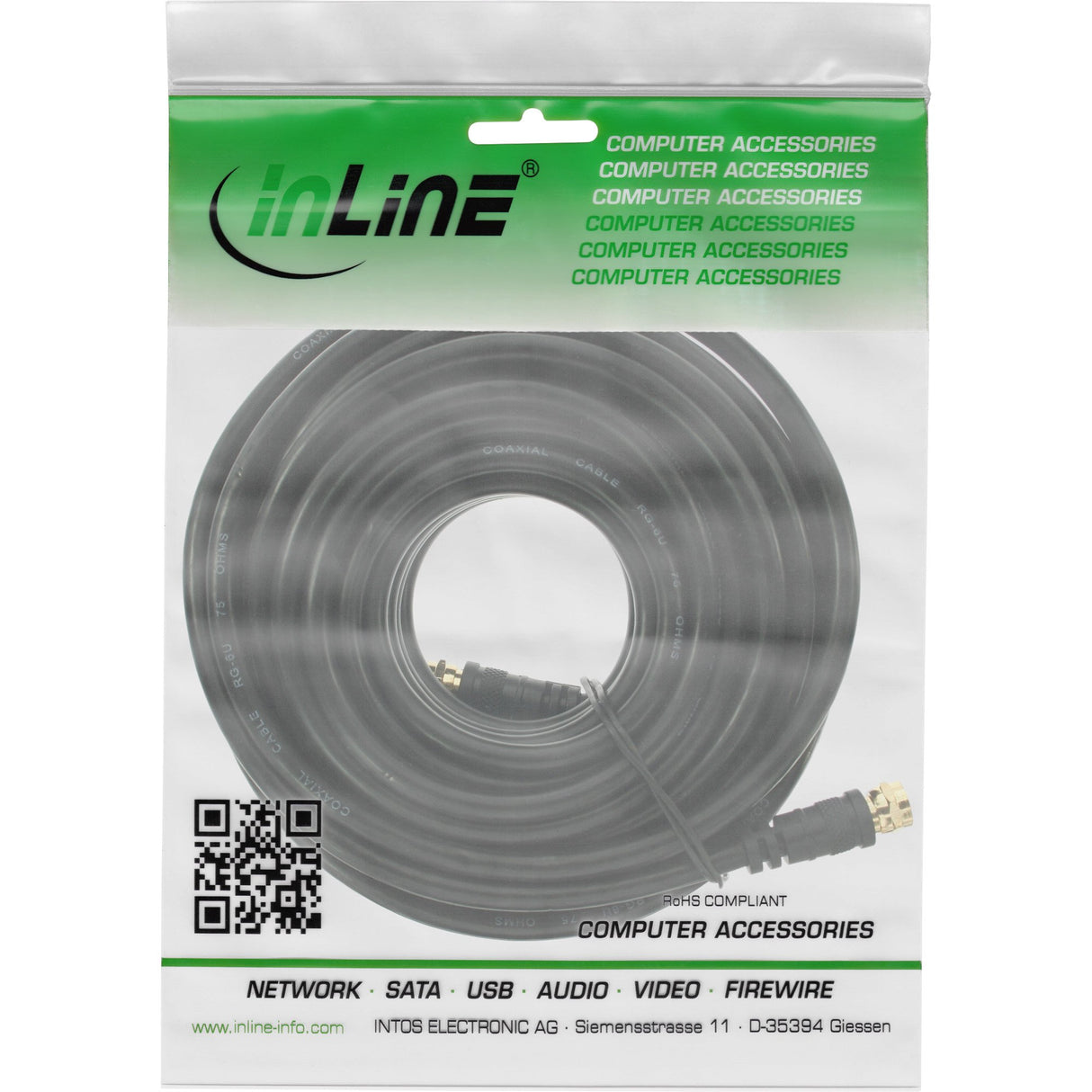EAN 4043718129706 - InLine 4043718129706 cable coaxial 15 m F Negro imagen 2