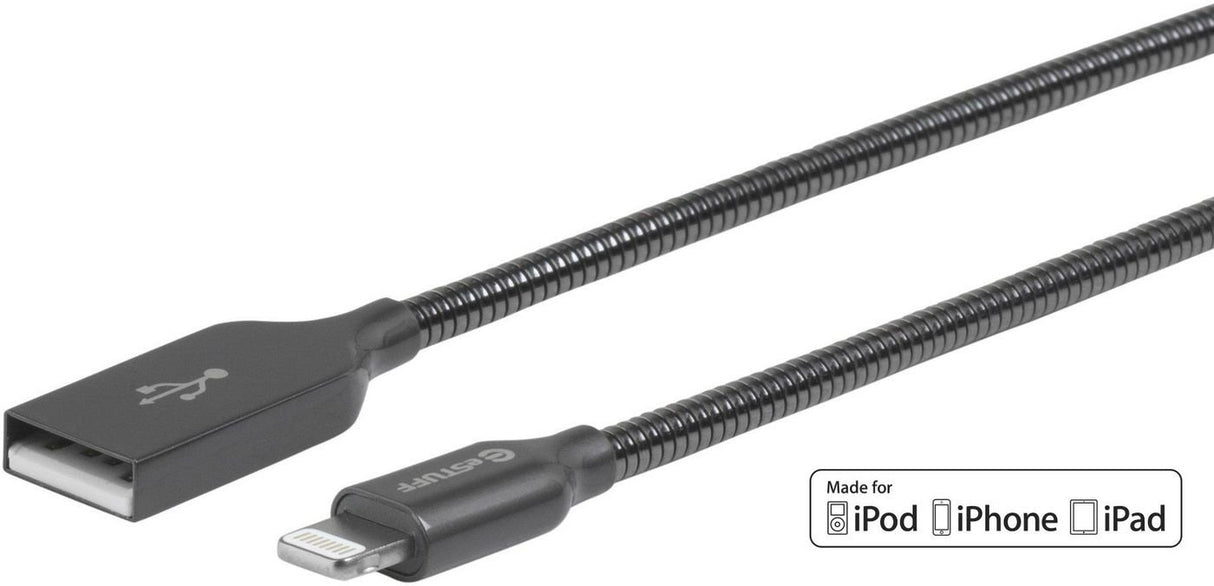 EAN 5706998334336 - eSTUFF ES601065 cable de conector Lightning 0,5 m Gris imagen 1