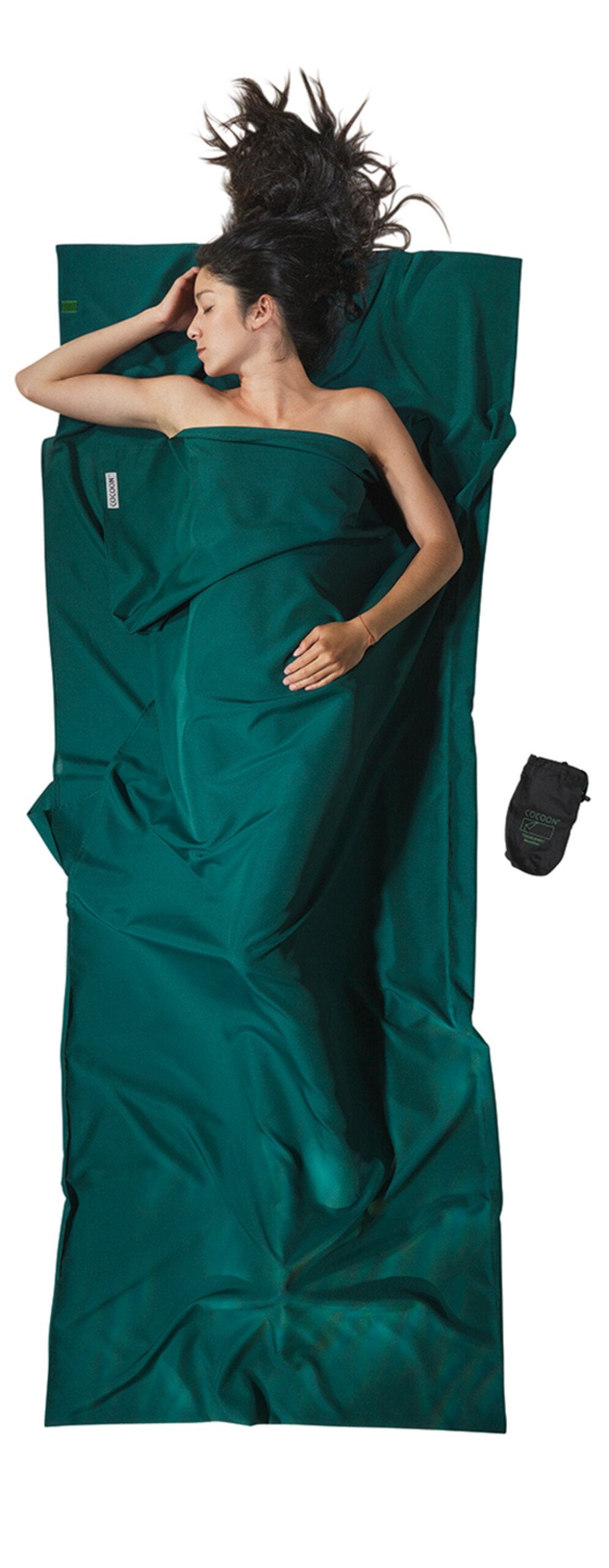 Saco De Dormir Cocoon Travelsheet  Rectangular Poliéster Verde